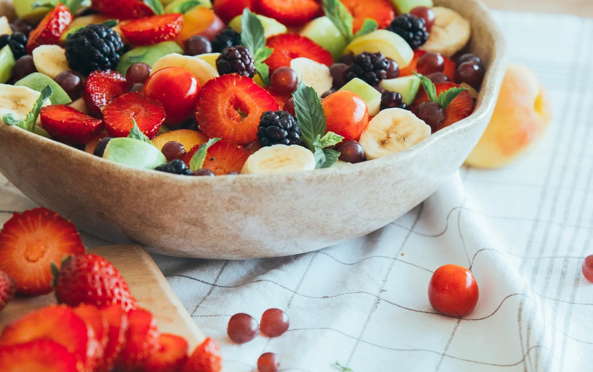 Fruchtsalat mit Leinöl