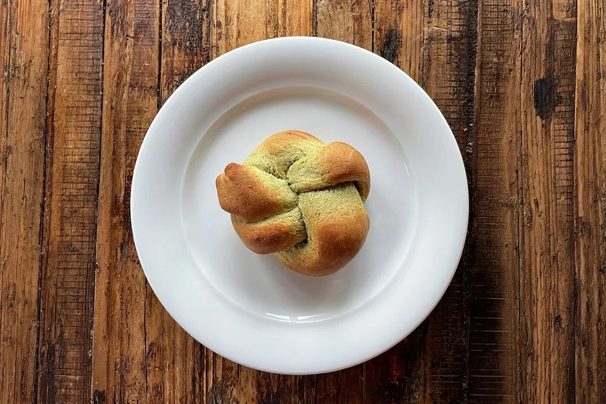 Knopfsemmel mit Kürbiskernmehl