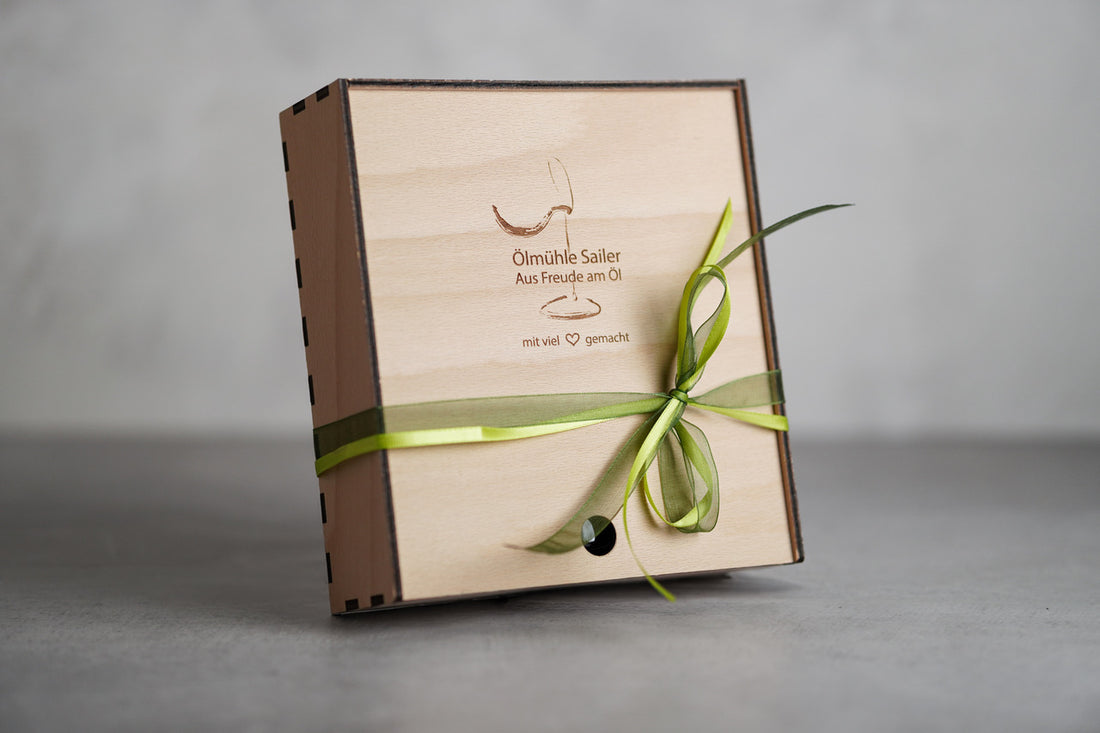 Geschenkbox aus Buchenholz